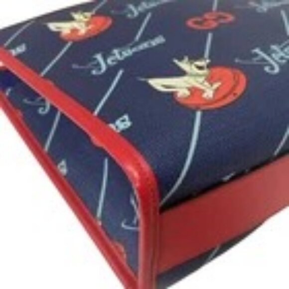 Auth GUCCI Children's Jetson Tote Bag 605614 Navy Red Multi PVC Leather - - Picture 5 of 8